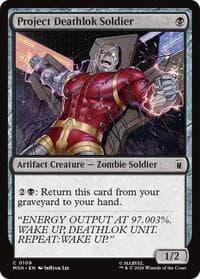 Project Deathlok Soldier - Marvel Super Heroes - Magic: The Gathering card