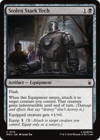 Stolen Stark Tech - Marvel Super Heroes - Magic: The Gathering card
