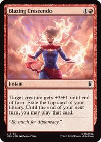 Blazing Crescendo - Marvel Super Heroes - Magic: The Gathering card