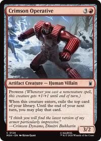Crimson Operative - Marvel Super Heroes - Magic: The Gathering card