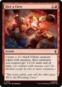 Hire a Crew - Marvel Super Heroes - Magic: The Gathering card