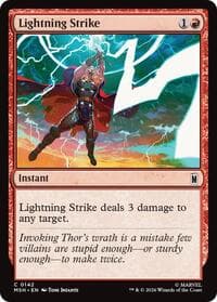 Lightning Strike - Marvel Super Heroes - Magic: The Gathering card