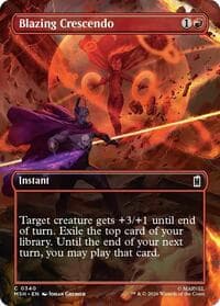 Blazing Crescendo (Borderless) - Marvel Super Heroes - Magic: The Gathering card