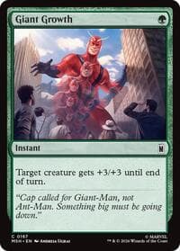 Giant Growth - Marvel Super Heroes - Magic: The Gathering card