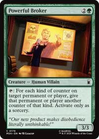 Powerful Broker - Marvel Super Heroes - Magic: The Gathering card