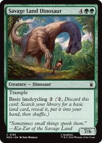 Savage Land Dinosaur - Marvel Super Heroes - Magic: The Gathering card
