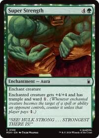Super Strength - Marvel Super Heroes - Magic: The Gathering card