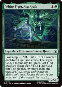 White Tiger, Ava Ayala - Marvel Super Heroes - Magic: The Gathering card