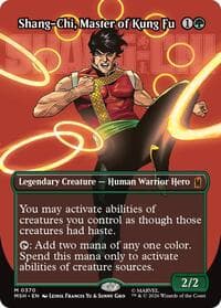 Shang-Chi, Master of Kung Fu (Borderless) (0370) - Marvel Super Heroes - Magic: The Gathering card