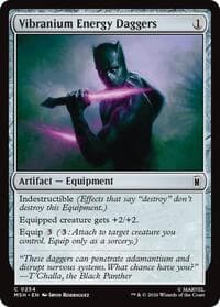 Vibranium Energy Daggers - Marvel Super Heroes - Magic: The Gathering card