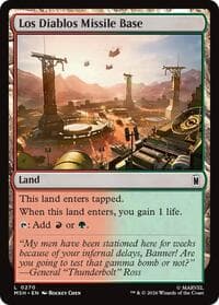 Los Diablos Missile Base - Marvel Super Heroes - Magic: The Gathering card