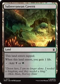 Subterranean Cavern - Marvel Super Heroes - Magic: The Gathering card