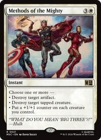 Methods of the Mighty - Commander: Marvel Super Heroes - Magic: The Gathering card