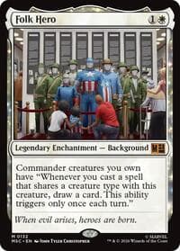 Folk Hero - Commander: Marvel Super Heroes - Magic: The Gathering card