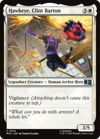 Hawkeye, Clint Barton (0518) - Commander: Marvel Super Heroes - Magic: The Gathering card