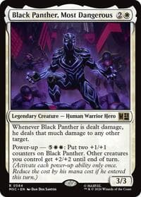Black Panther, Most Dangerous - Commander: Marvel Super Heroes - Magic: The Gathering card