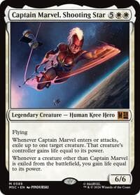 Captain Marvel, Shooting Star - Commander: Marvel Super Heroes - Magic: The Gathering card