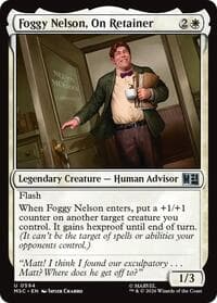 Foggy Nelson, On Retainer - Commander: Marvel Super Heroes - Magic: The Gathering card