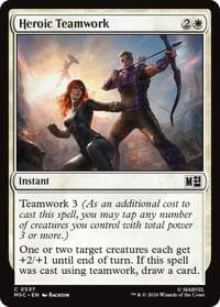 Heroic Teamwork - Commander: Marvel Super Heroes - Magic: The Gathering card