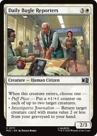 Daily Bugle Reporters - Commander: Marvel Super Heroes - Magic: The Gathering card
