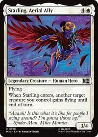 Starling, Aerial Ally - Commander: Marvel Super Heroes - Magic: The Gathering card