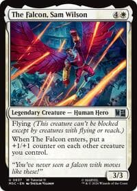 The Falcon, Sam Wilson (0837) - Commander: Marvel Super Heroes - Magic: The Gathering card