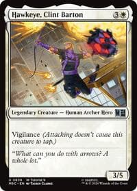 Hawkeye, Clint Barton (0838) - Commander: Marvel Super Heroes - Magic: The Gathering card