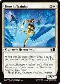 Hero in Training - Commander: Marvel Super Heroes - Magic: The Gathering card