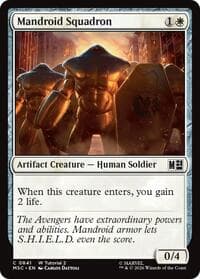 Mandroid Squadron (0841) - Commander: Marvel Super Heroes - Magic: The Gathering card