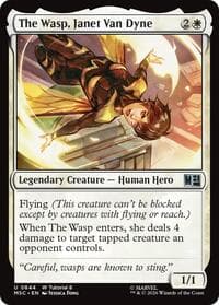 The Wasp, Janet Van Dyne (0844) - Commander: Marvel Super Heroes - Magic: The Gathering card