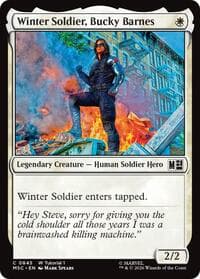 Winter Soldier, Bucky Barnes (0845) - Commander: Marvel Super Heroes - Magic: The Gathering card