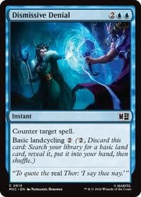 Dismissive Denial - Commander: Marvel Super Heroes - Magic: The Gathering card