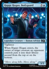 Happy Hogan, Bodyguard - Commander: Marvel Super Heroes - Magic: The Gathering card