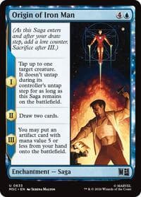 Origin of Iron Man - Commander: Marvel Super Heroes - Magic: The Gathering card