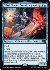 Silver Surfer, Cosmic Voyager - Commander: Marvel Super Heroes - Magic: The Gathering card