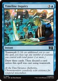Timeline Inquiry - Commander: Marvel Super Heroes - Magic: The Gathering card