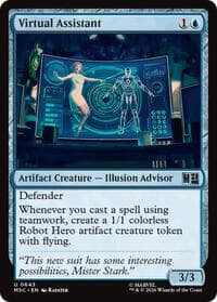 Virtual Assistant - Commander: Marvel Super Heroes - Magic: The Gathering card