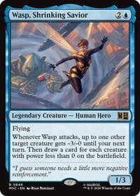 Wasp, Shrinking Savior - Commander: Marvel Super Heroes - Magic: The Gathering card