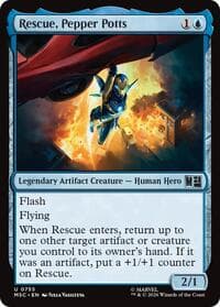 Rescue, Pepper Potts - Commander: Marvel Super Heroes - Magic: The Gathering card