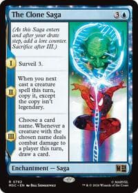 The Clone Saga - Commander: Marvel Super Heroes - Magic: The Gathering card