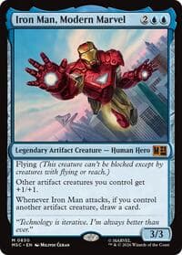 Iron Man, Modern Marvel - Commander: Marvel Super Heroes - Magic: The Gathering card