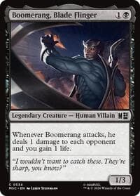 Boomerang, Blade Flinger - Commander: Marvel Super Heroes - Magic: The Gathering card