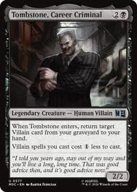 Tombstone, Career Criminal (0577) - Commander: Marvel Super Heroes - Magic: The Gathering card