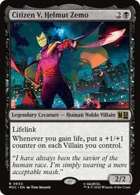 Citizen V, Helmut Zemo - Commander: Marvel Super Heroes - Magic: The Gathering card