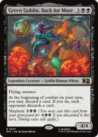 Green Goblin, Back for More - Commander: Marvel Super Heroes - Magic: The Gathering card
