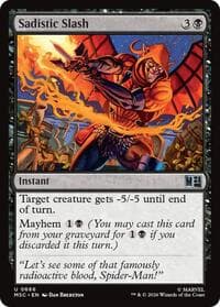 Sadistic Slash - Commander: Marvel Super Heroes - Magic: The Gathering card