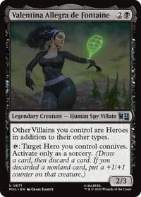 Valentina Allegra de Fontaine - Commander: Marvel Super Heroes - Magic: The Gathering card