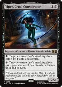 Viper, Cruel Conspirator - Commander: Marvel Super Heroes - Magic: The Gathering card