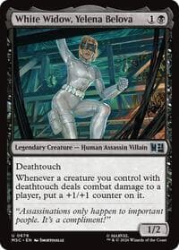 White Widow, Yelena Belova - Commander: Marvel Super Heroes - Magic: The Gathering card
