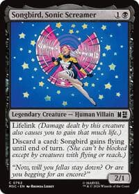 Songbird, Sonic Screamer - Commander: Marvel Super Heroes - Magic: The Gathering card